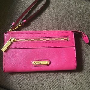 Anne Klein Bright Pink Wristlet